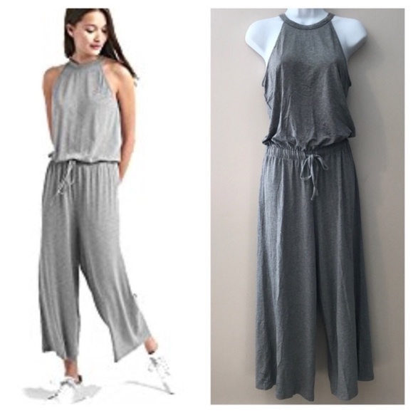 Gap Grey Halter Knit Romper - Picture 2 of 5